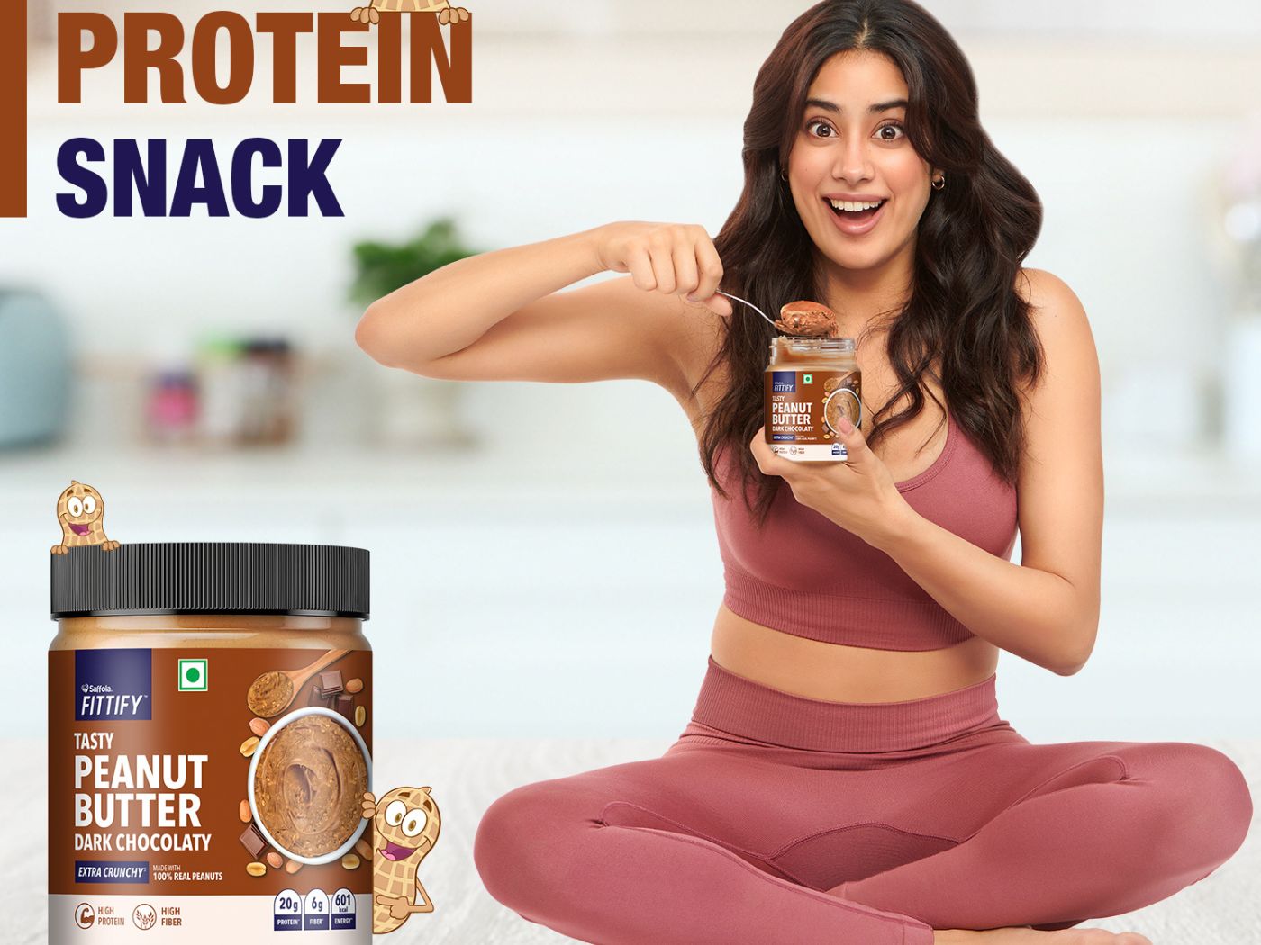 Here’s why Janhvi Kapoor Loves Saffola FITTIFY Peanut Butter