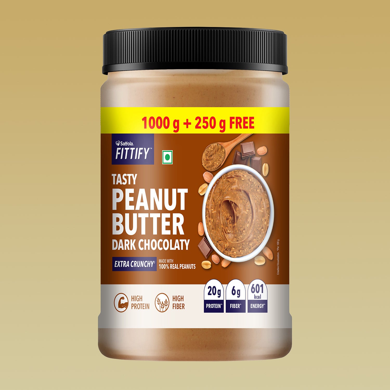 Saffola FITTIFY Tasty Peanut Butter Dark Chocolaty