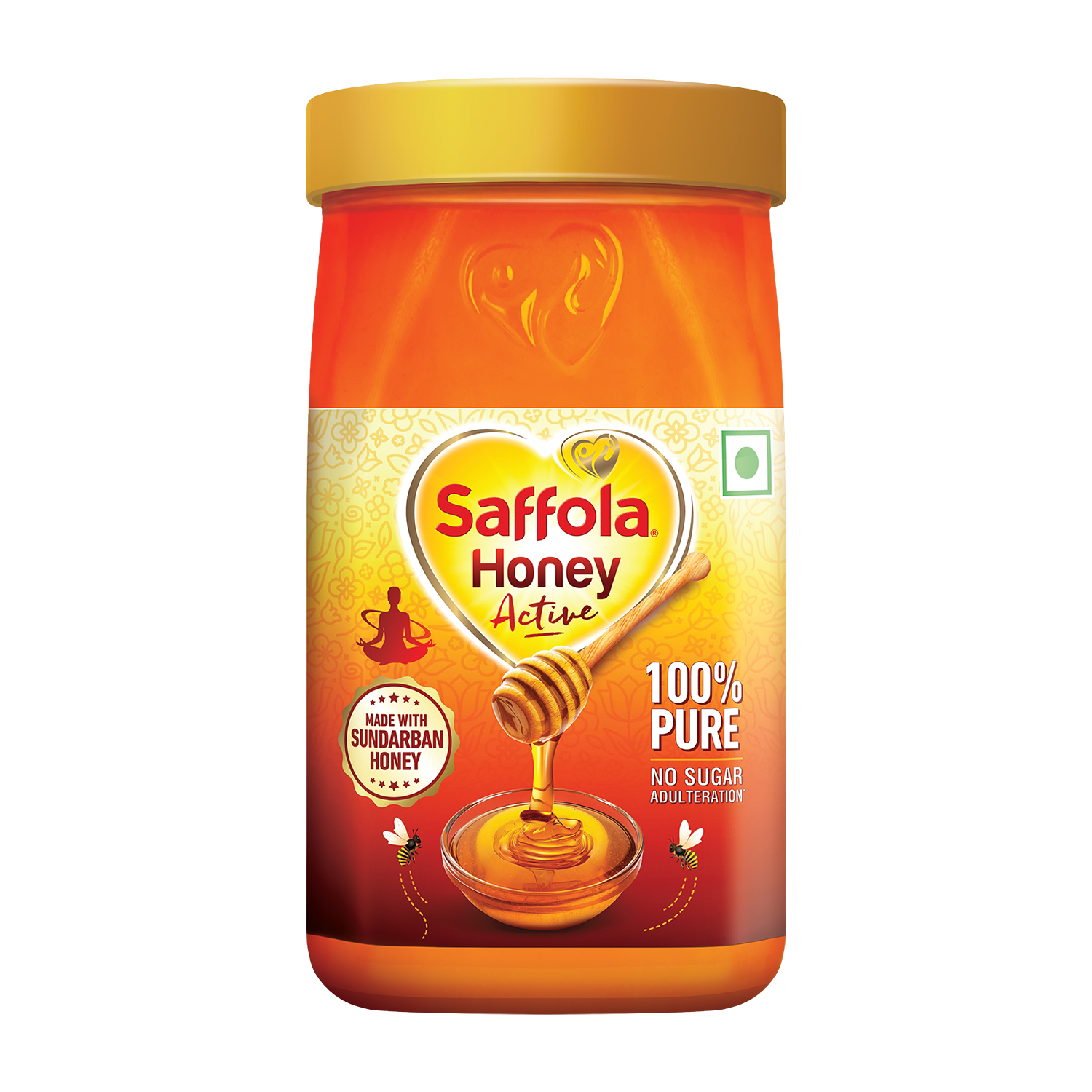 Breakfast Combo (Saffola Fittify Tasty Peanut Butter Dark Chocolaty Extra Crunchy 1250g + Saffola Oats 1kg + Saffola Honey Active Pet Jar 1kg