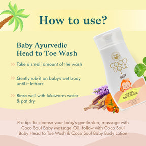[CRED] Baby Ayurvedic Head to Toe Wash 200ml