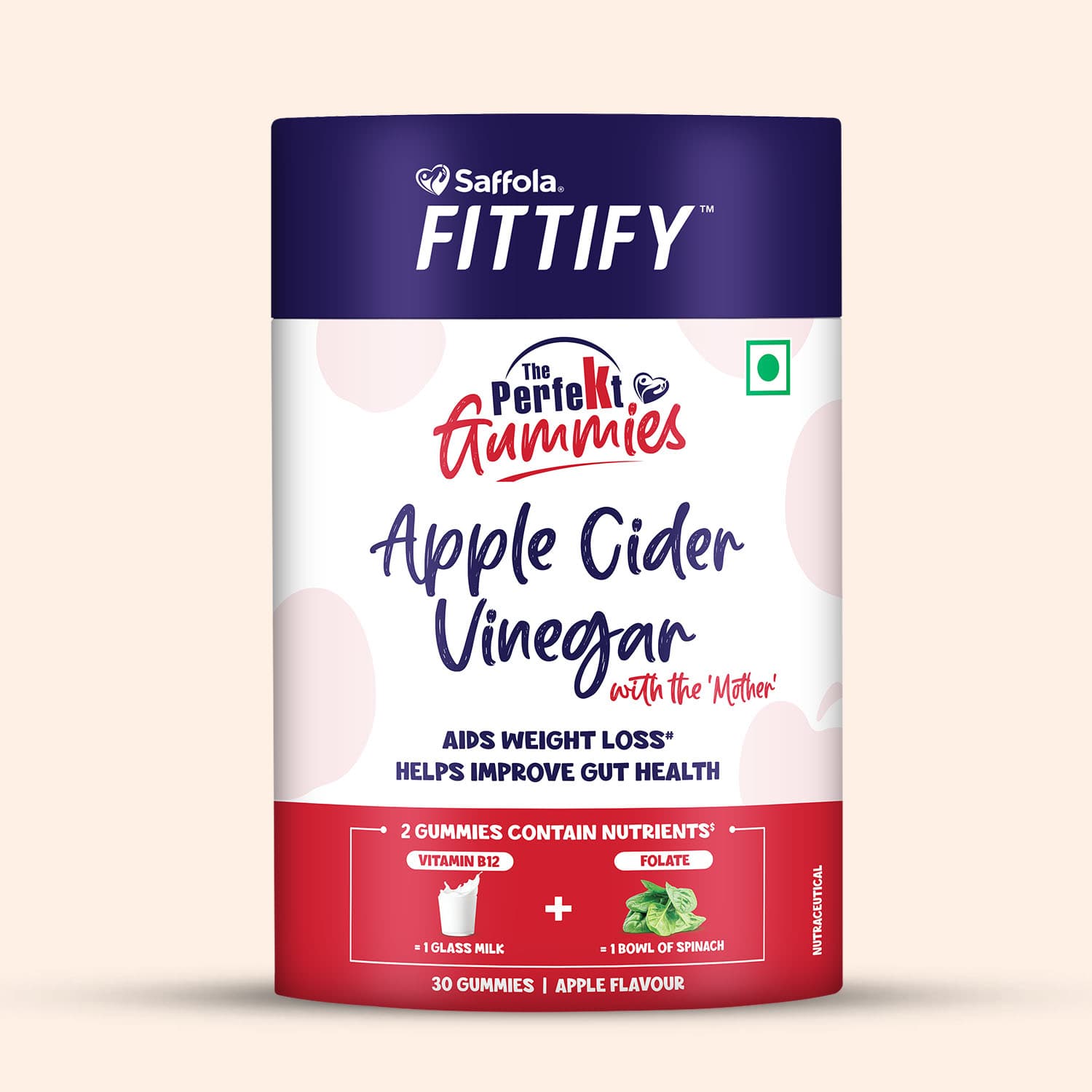 [CRED] Saffola Fittify The Perfekt Gummies For Weight Management Apple Cider Vinegar