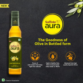 Saffola Aura Extra Virgin Olive Oil 250ml Pack of 2