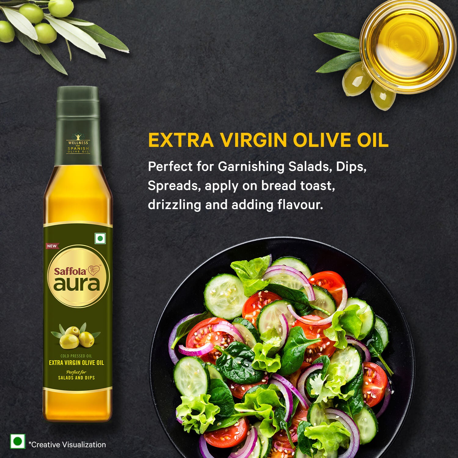 Saffola Aura Extra Virgin Olive Oil -250ml