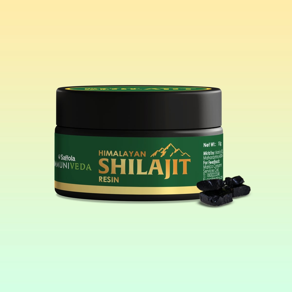 [SALE] Saffola Immuniveda Pure Himalayan Shilajit Resin – 15 g