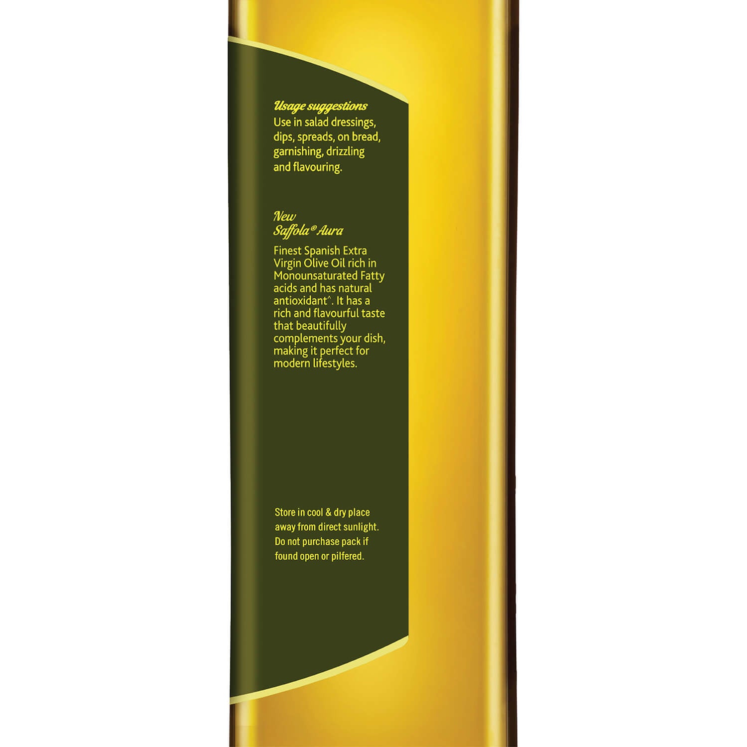 Saffola Aura Extra Virgin Olive Oil - 500ml