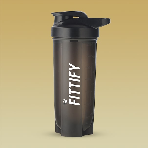 Saffola Fittify Premium Black Plastic Shaker - 700ml