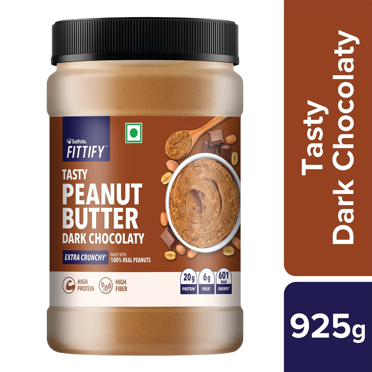 Saffola Fittify Tasty - Dark Chocolaty - Peanut Butter (Pack of 2)