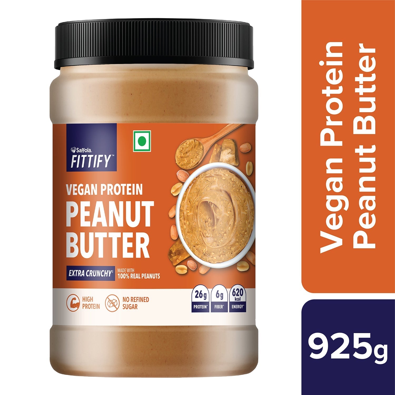 Saffola Fittify Vegan Protein - Peanut Butter (Pack of 2)