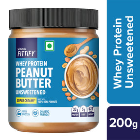 [DEAL] Saffola Fittify Whey Protein Peanut Butter Unsweetened Super Creamy 200g