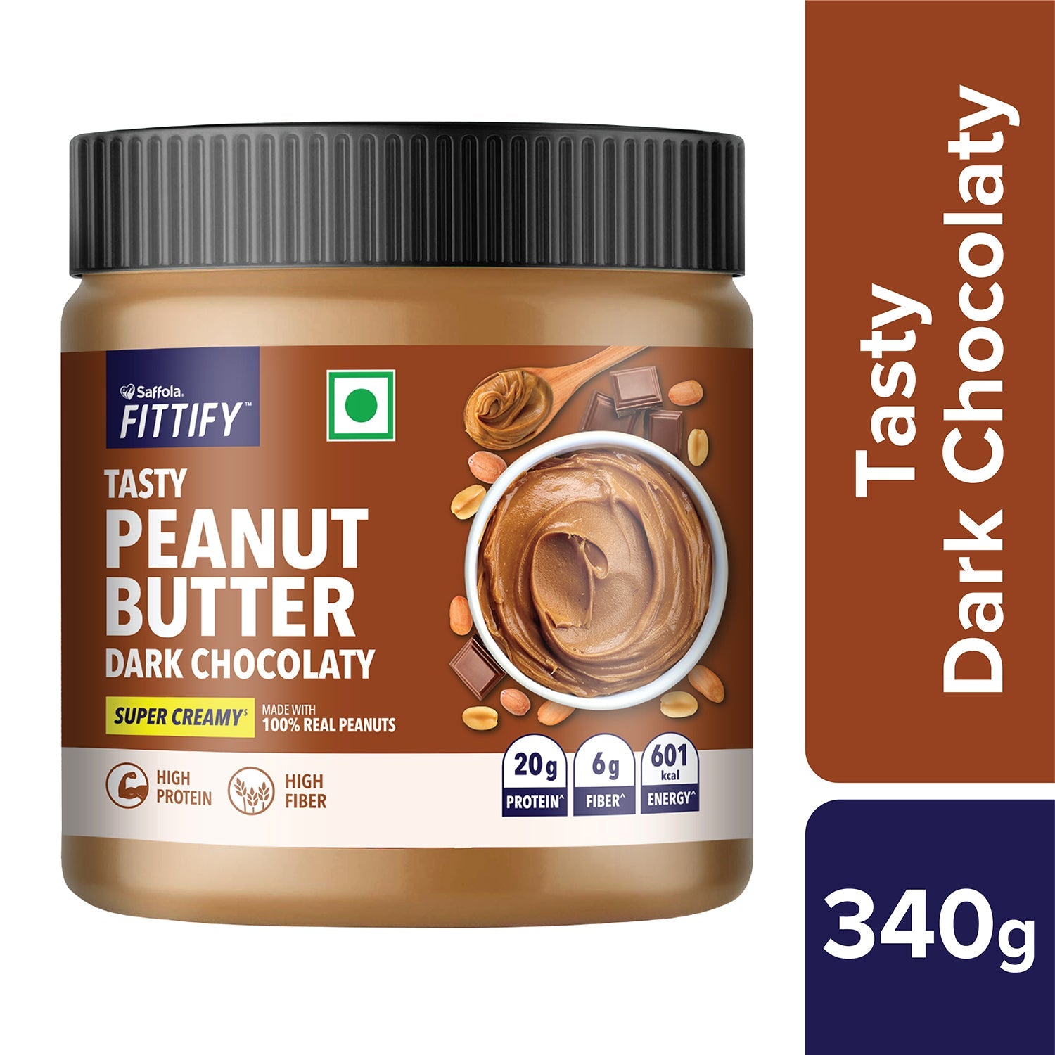 Saffola Fittify Tasty - Dark Chocolaty - Peanut Butter