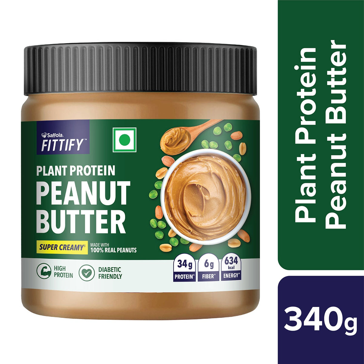 [SALE] Saffola Fittify Plant Protein Peanut Butter Super Creamy 340g
