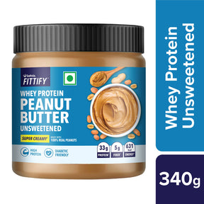 Saffola Fittify Whey Protein - Unsweetened - Peanut Butter