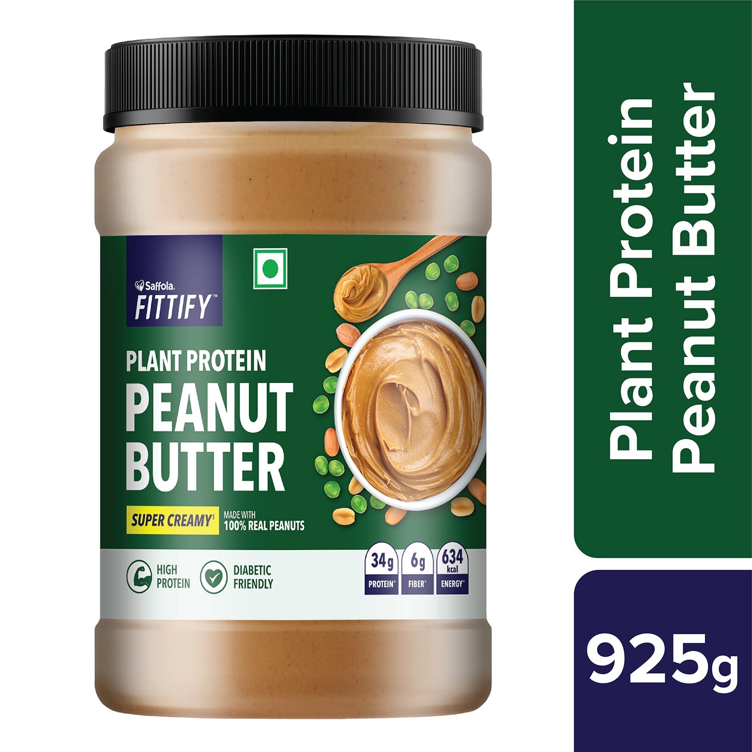 [SALE] Saffola Fittify Plant Protein Peanut Butter Super Creamy 925g