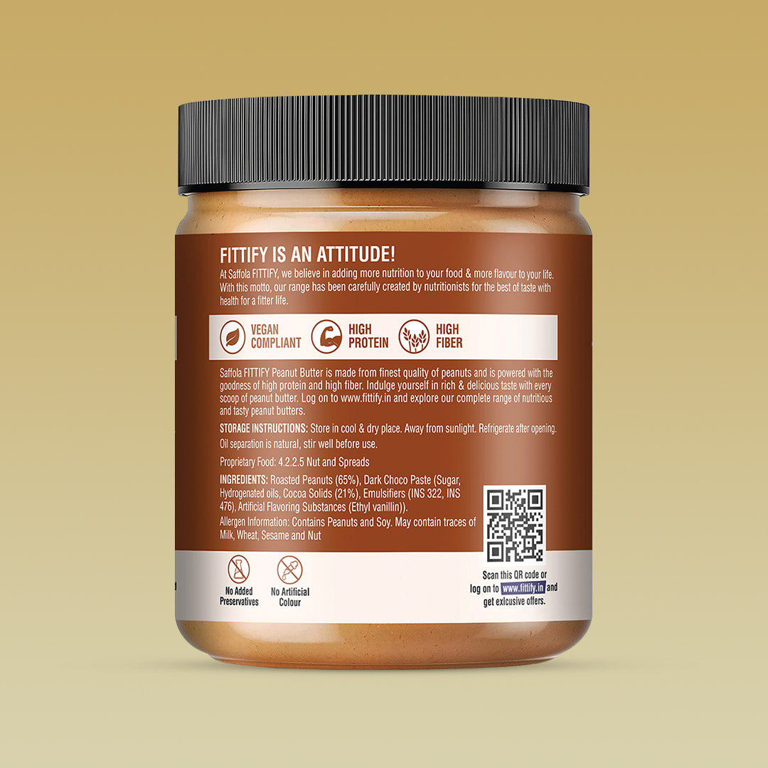 [SALE] Saffola Fittify Tasty Peanut Butter Dark Chocolaty Super Creamy 200g