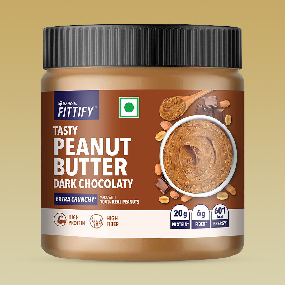 Saffola Fittify Tasty - Dark Chocolaty - Peanut Butter (Pack of 2)