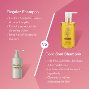 regular vs natural hair and scalp cleanser